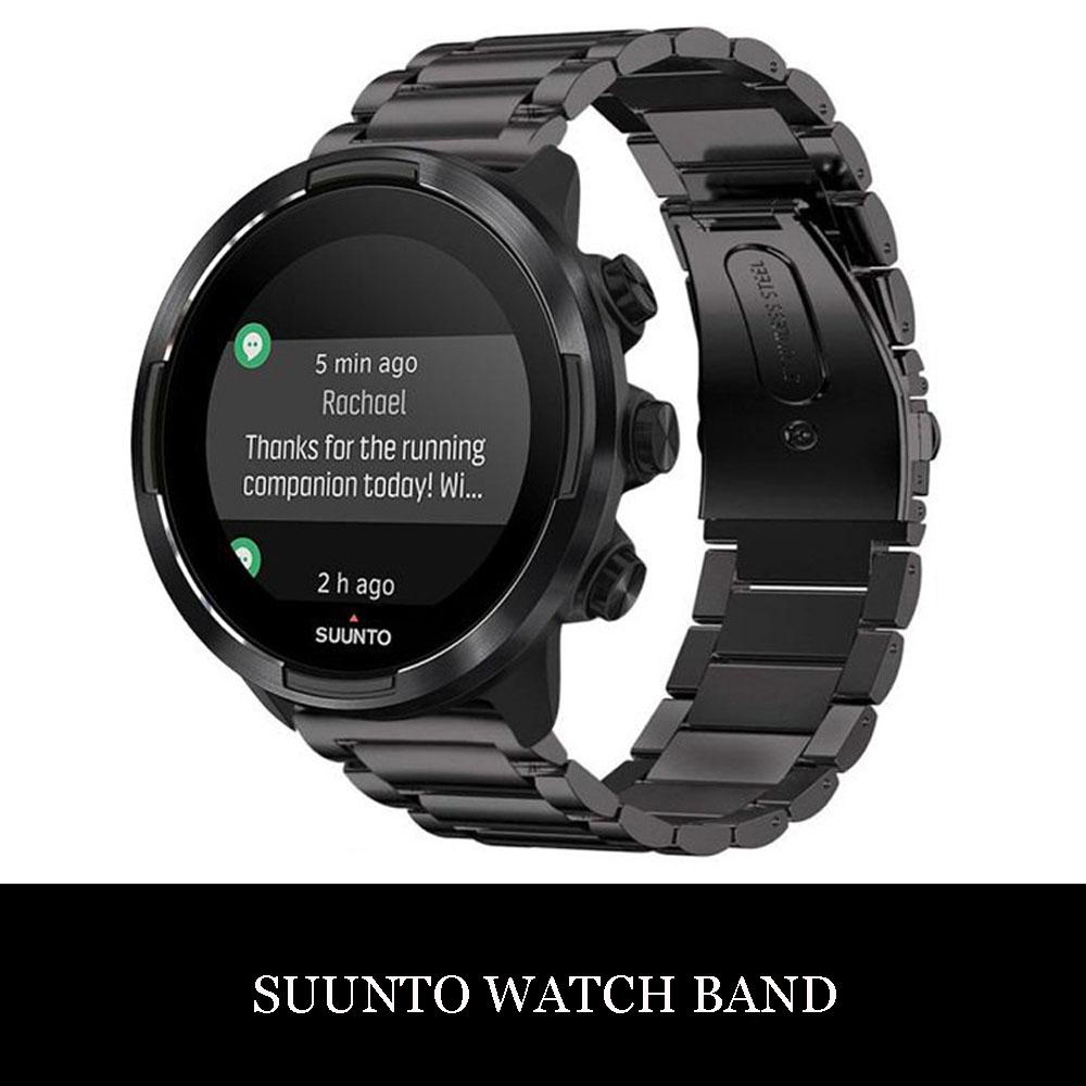 Изображение товара: Ремешок для часов Suunto9 Spartan Sport, 24 мм, нержавеющая сталь, ремешок для часов Suunto 9 Baro, быстросъемный ремешок, резиновый ремешок для часов
