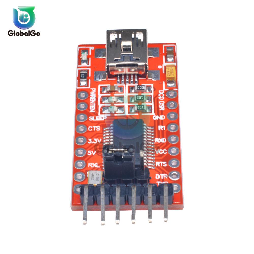 Изображение товара: Последовательный преобразователь FT232RL USB в TTL модуль адаптера 5 В и 3,3 В для Arduino