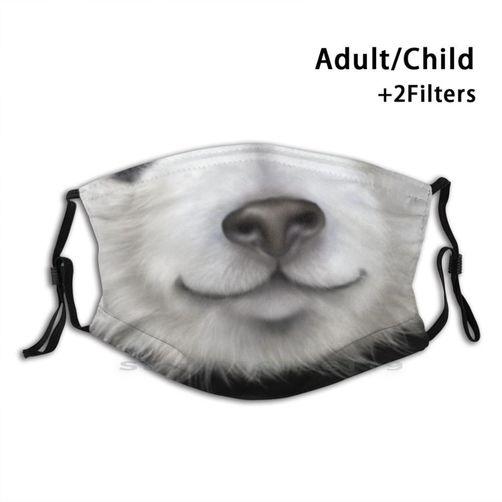 Изображение товара: Маска с животными-панда, рот, многоразовая маска для лица с фильтрами, Детская смешная маска с животными, влюбленными, американский флаг