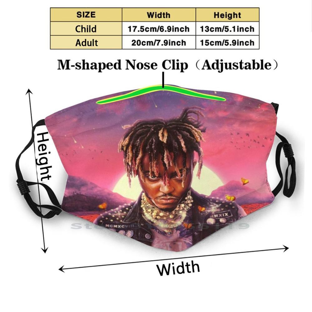 Изображение товара: Legends Never Die Print многоразовая маска Pm2.5 фильтр маска для лица детский сок Wrld музыка хип-хоп рэп