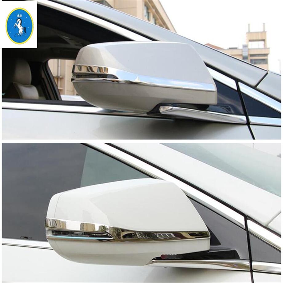 Изображение товара: Аксессуары для автомобиля Yimaautotrims, защитная накладка на зеркало заднего вида из нержавеющей стали, подходит для Cadillac XTS 2015 - 2019