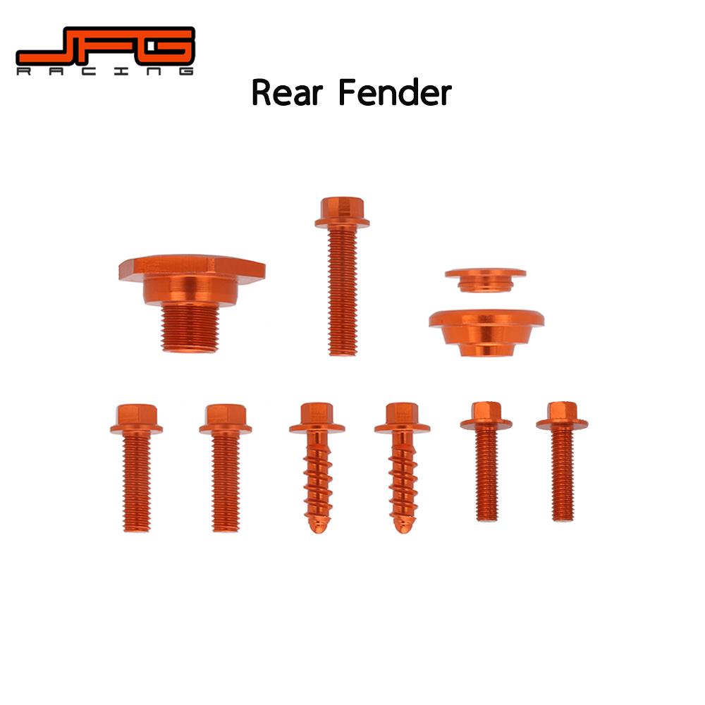 Изображение товара: Винт для переднего и заднего крыла радиатора мотоцикла CNC для KTM EXC 125 150 200 250 300 350 400 450 530 2008 2009 2010 2011