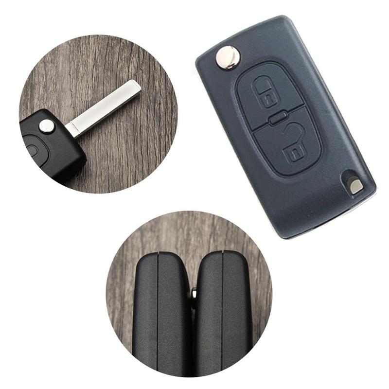 Изображение товара: Чехол для автомобильного ключа, откидной Чехол для ключа с двумя кнопками для 308 207 307 3008 5008 807 для Citroen C2 C3 C4 C5