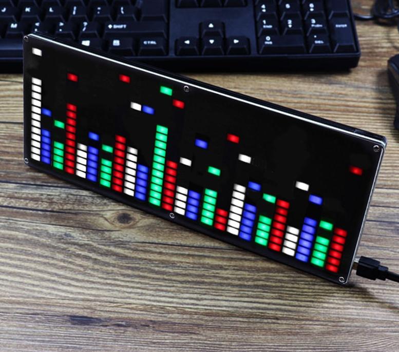 Изображение товара: Набор для самостоятельной сборки, светодиодный дисплей музыкального спектра, ритм-дисплей 1624, набор для электропайки