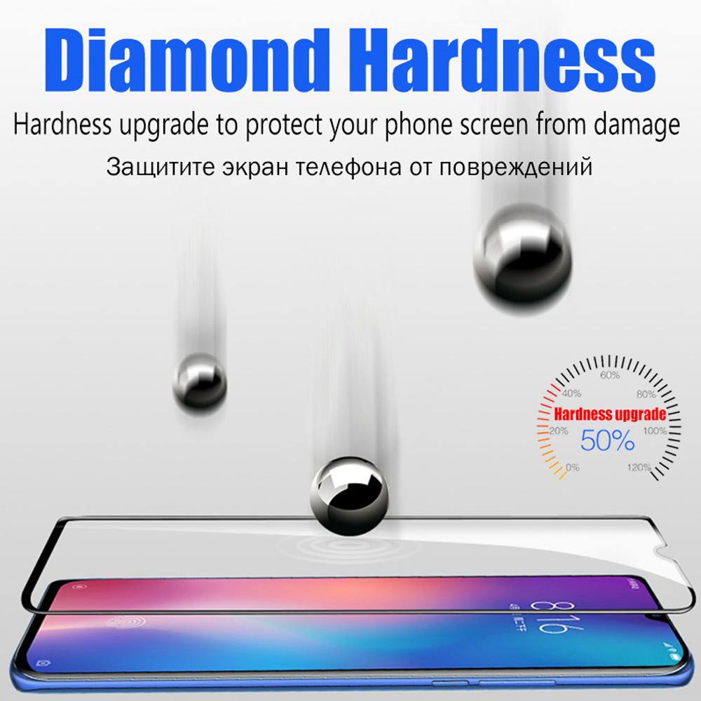 Изображение товара: 5/3/1Pcs full cover for xiaomi mi A2 lite A3 lite tempered glass smartphone phone screen protector protective film on the glass