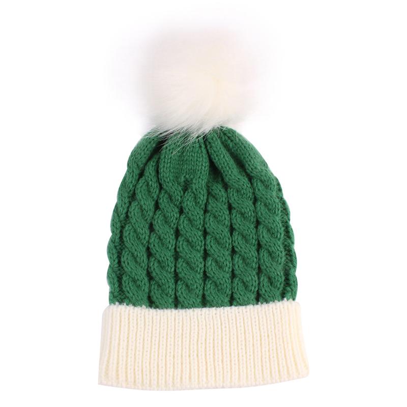 Изображение товара: 2021 повседневная детская зимняя шапка вязаная Рождественская Детская шапка теплая шерстяная шапка модная шапка зимние аксессуары тюрбан для детей