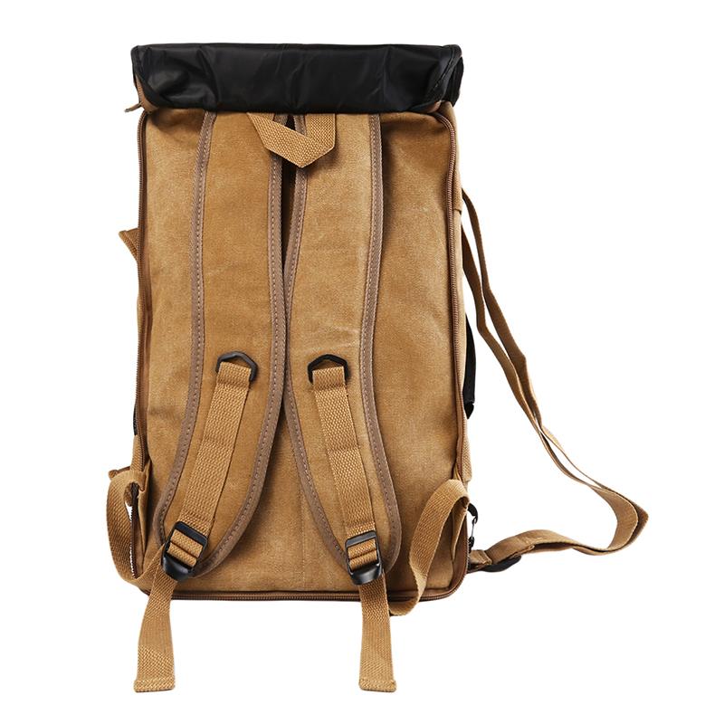 Изображение товара: Вместительный мужской рюкзак, дорожная сумка, Спортивные Повседневные холщовые рюкзаки для мужчин, многофункциональные сумки с открытой дверью, школьные сумки
