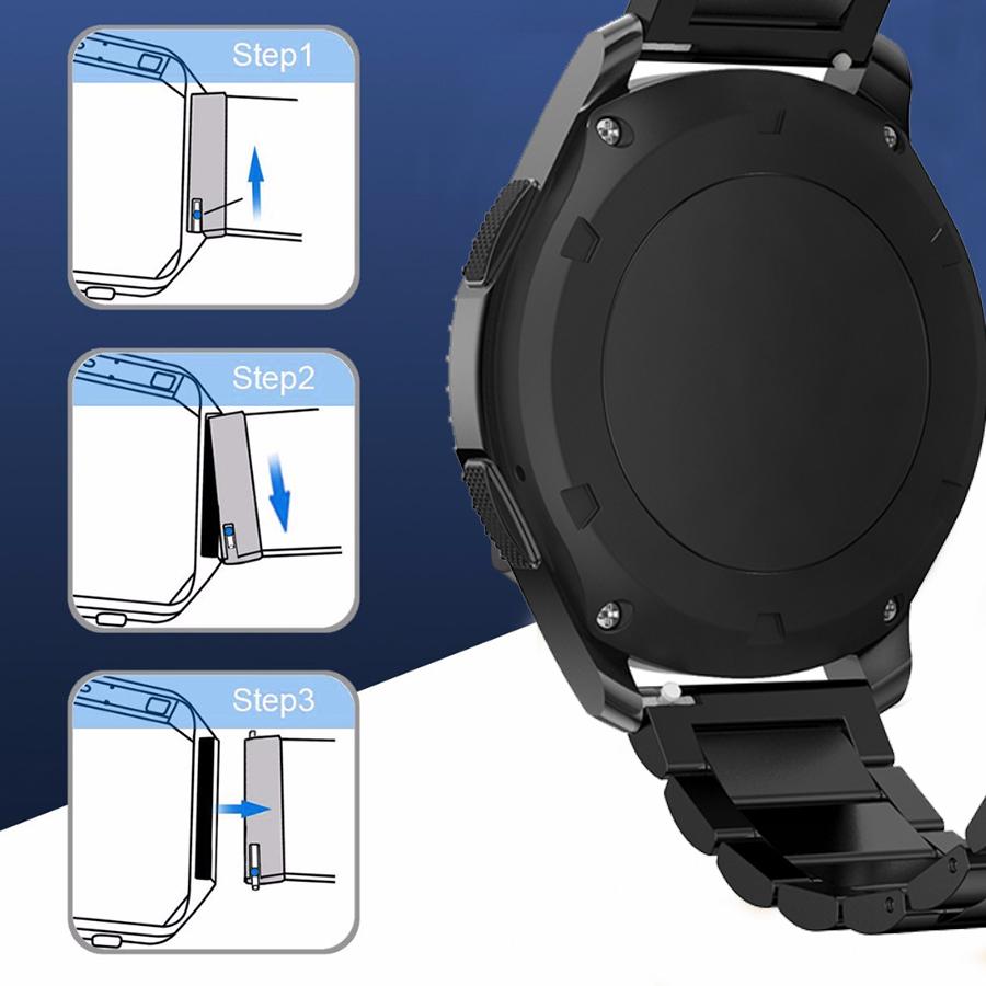 Изображение товара: Браслет из нержавеющей стали ремешок для Samsung Gear S3 Frontier металлический классический Смарт-часы аксессуары замена спортивный ремешок