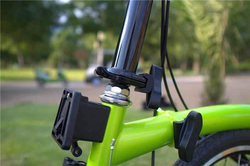 Изображение товара: Складные велосипедные стойки для Brompton, передняя велосипедная стойка, сумка для переноски/Багажники, крепление из ПВХ, Пластиковые велосипедные аксессуары