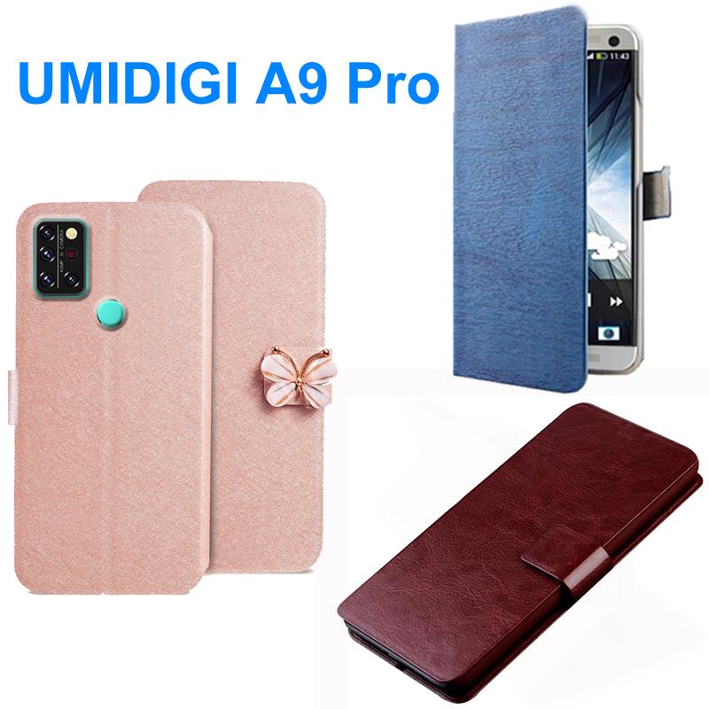 Изображение товара: Чехол для телефона Umidigi A9 Pro, чехол из искусственной кожи, роскошный флип-кошелек, магнитный Модный чехол для UMIDIGI Umi A9 Pro, защитный чехол