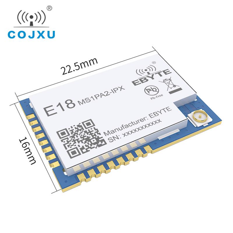 Изображение товара: CC2530 модуль Zigbee SoC RF SMD 2,4 GHz ISM полоса 20dBm 1,2 км COJXU E18-MS1PA2-IPX Беспроводной трансивер hdmi передатчик и приемник