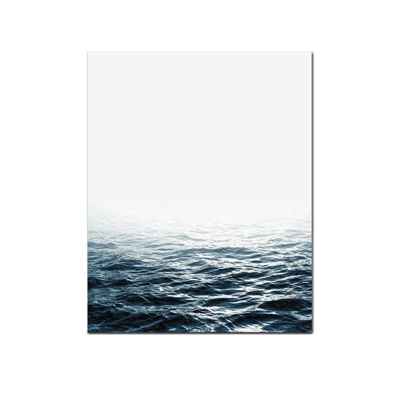 Изображение товара: Настенный Декор для дома с изображением синего моря, современные скандинавские постеры на холсте с летней волной океана, декоративные картины для комнаты