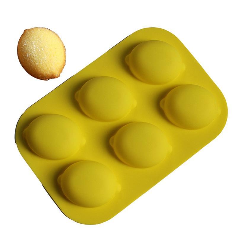 Изображение товара: Силиконовая форма с лимоном для выпечки тортов, кондитерских изделий, выпечки Шоколад Конфеты помадка, круглая форма для десертов, украшения «сделай сам»