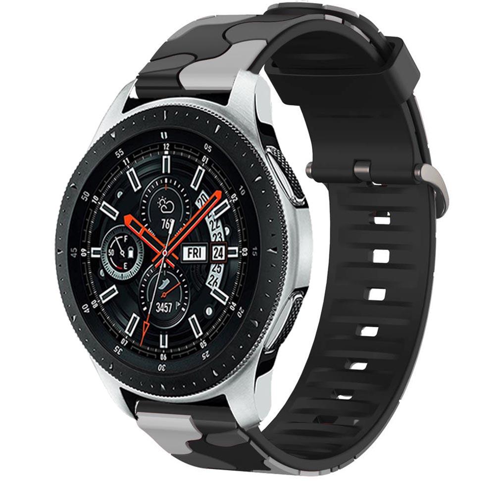 Изображение товара: Ремешок силиконовый для наручных часов, спортивный браслет для Samsung Galaxy Watch 46 мм 42 мм, разные цвета, 20 мм 22 мм
