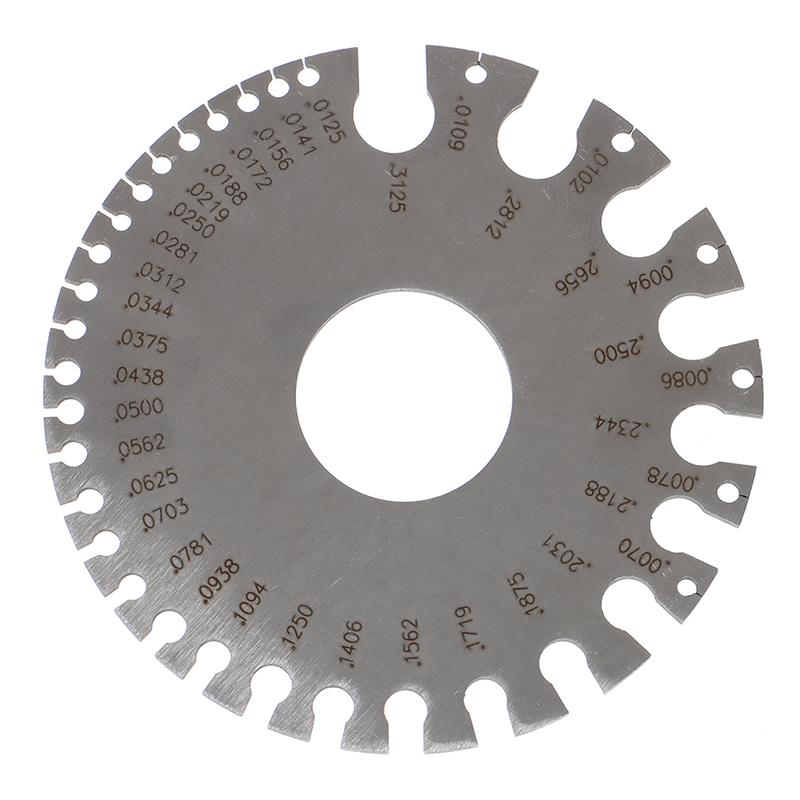 Изображение товара: 1 шт. 0-36 круглый калибр AWG SWG измерительный прибор для диаметра металлической круглой проволоки