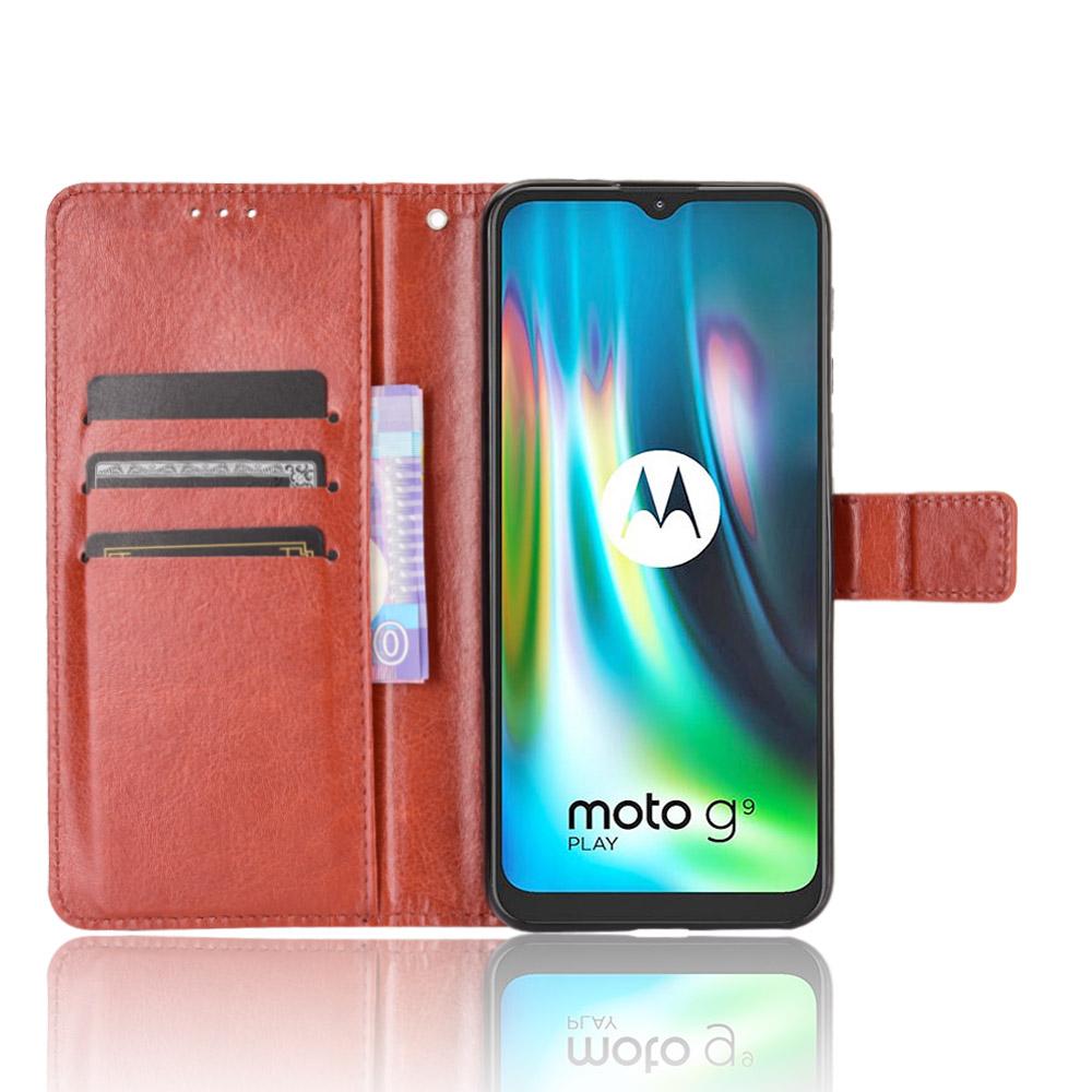 Изображение товара: Классический чехол-книжка из искусственной кожи для Motorola Moto E7 Plus