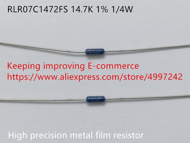 Изображение товара: Оригинальный Новый Высокоточный металлопленочный резистор (индуктор) 100% RLR07C1472FS 14,7 K 1% 1/4W