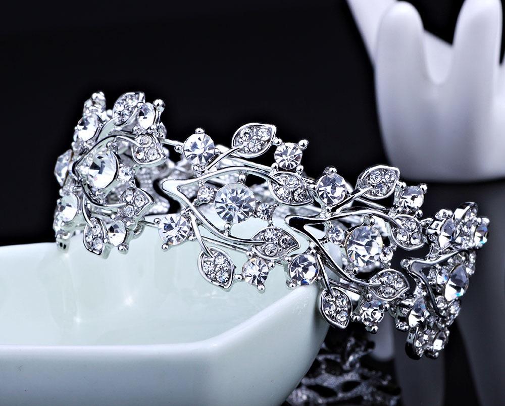Изображение товара: Стразы свадебные браслеты с кристаллами браслет цепочка на руку ювелирные изделия