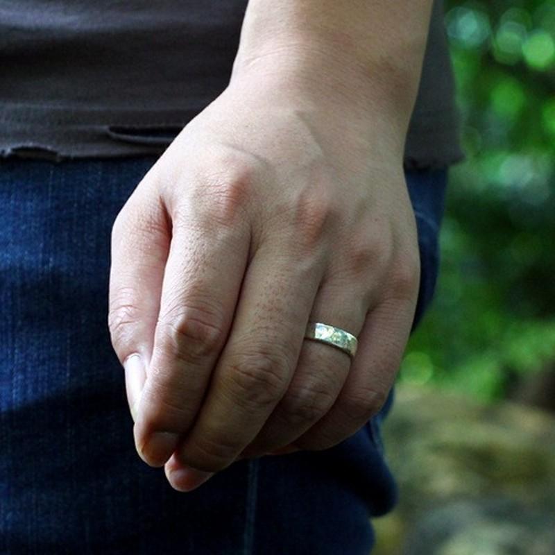 Изображение товара: Мужское кольцо BOCAI из чистого серебра s925 пробы с ручной обработкой, ювелирное изделие из стерлингового серебра 925 пробы, парные кольца для мужчин и женщин, персонализированное ювелирное изделие