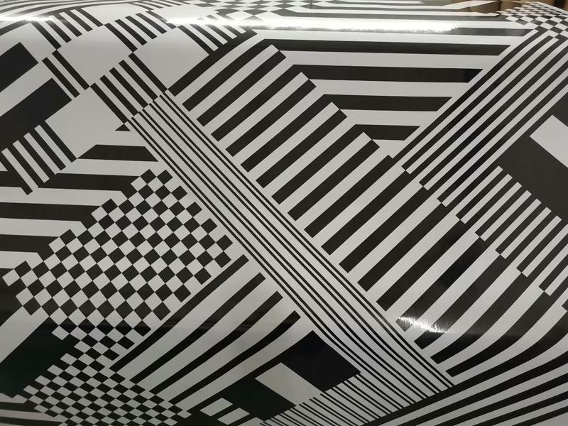 Изображение товара: Черно-белая камуфляжная виниловая пленка для автомобиля, самодельная клейкая наклейка, рулон спуска воздуха, пленка, Стайлинг автомобиля, наклейка, фольга