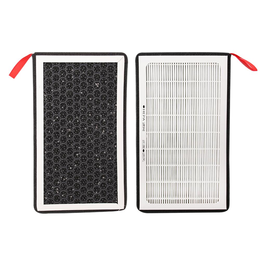 Изображение товара: 2pcs Dustproof Car Air Filter Replace HEPA w/ Activated Carbon for Tesla Model 3