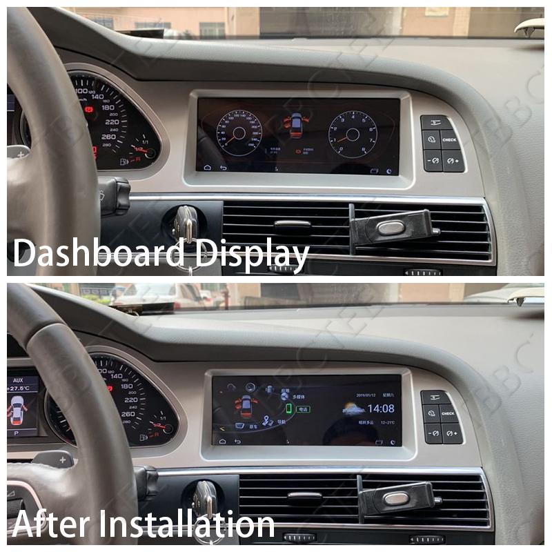 Изображение товара: Автомобильный мультимедийный плеер, Android 9,0, 4 + 64 ГБ, для Audi A6 C6 4F 2005 ~ 2011, автомобильный GPS-навигатор, сенсорный монитор для CarPlay, Android, авто