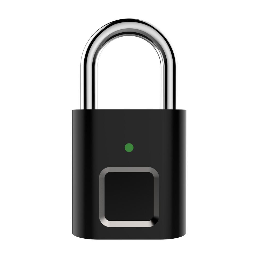 Изображение товара: Портативный Смарт ключа RFID Электронный замок с отпечатком пальца USB Перезаряжаемые быстрая разблокировка Анти-кражи Безопасность дома двери мешок