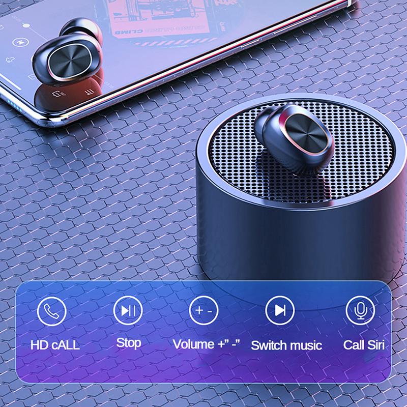 Изображение товара: B5 наушники-вкладыши TWS с отпечатков пальцев Touch гарнитура Bluetooth Hi-Fi Беспроводной наушники с микрофонами Шум шумоподавления игровой наушник затычки для ушей