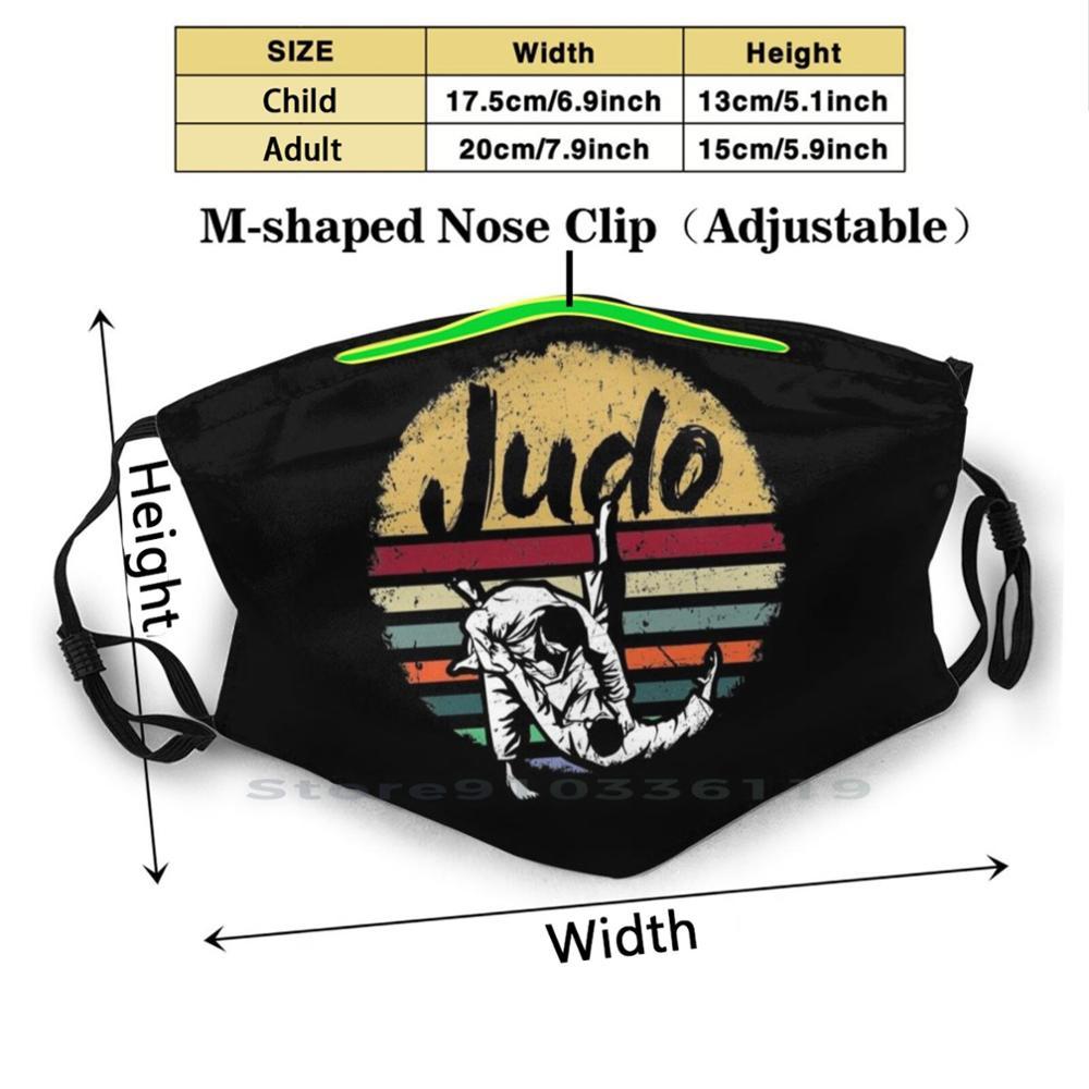 Изображение товара: Многоразовая маска для дзюдо Judo Judoka Kampfsport, многоразовая маска с принтом, фильтр Pm2.5, детская маска для лица Judo Judoka Kampfsport