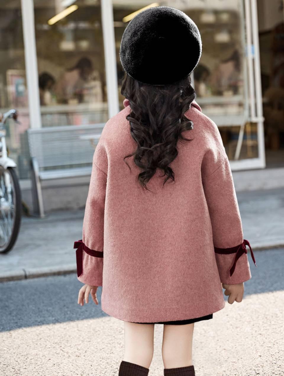 Изображение товара: New Arrivals For Girls Autumn Woollen Coat Children Clothes Warm Fashion 2020 Baby Girls Outerwear Age For 3 4 5 6 8 10 12 Yrs