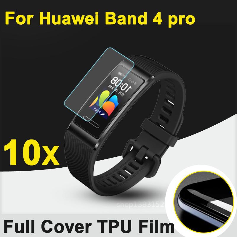 Изображение товара: Мягкий чехол из тпу с защитой от царапин для Huawei Honor Band 4 pro Running 3E 4E 5I GPS, спортивные смарт-часы, защитная пленка на весь экран, 10 шт.