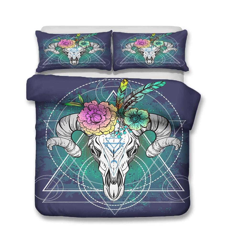 Изображение товара: Комплект постельного белья MEI с рисунком Овцы снов, Ловец снов, богемный домашний текстиль, комплекты постельного белья
