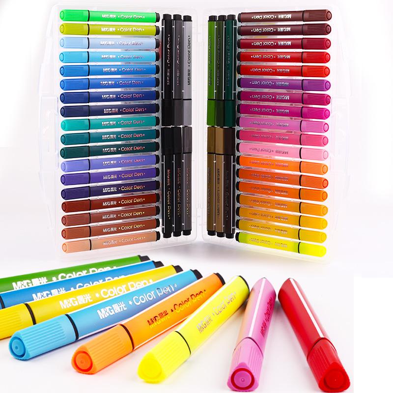 Изображение товара: M & G треугольная цветная ручка для рисования 12/18/24/36/48 цветная авторучка для граффити художественная отметка цветная авторучка для рисования TCP92130