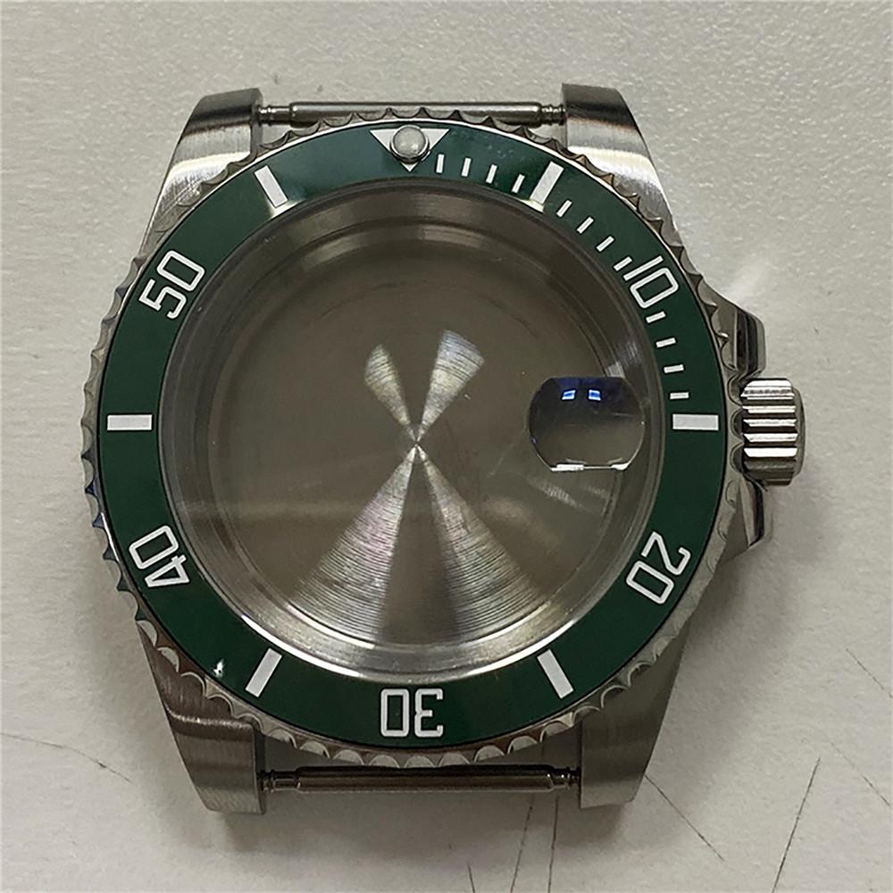 Изображение товара: 40 мм 316L Нержавеющая сталь Часы чехол для NH35 механические часы с сапфировым стеклом чехол Аксессуары