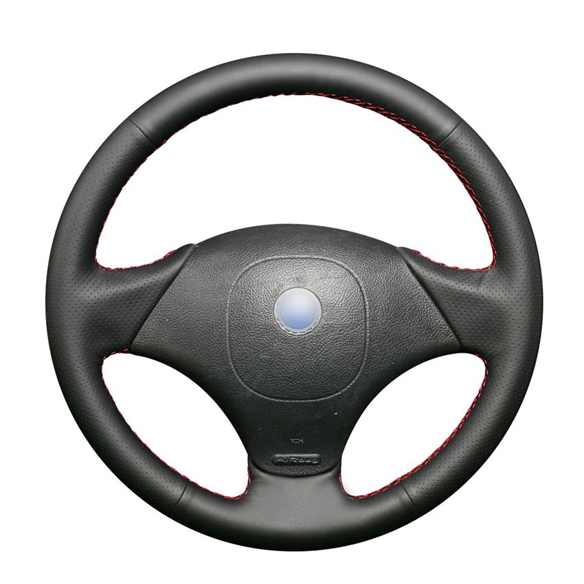 Изображение товара: Прошитый вручную черный чехол из натуральной кожи для Fiat Albea 2002 Palio уик-энд 2002