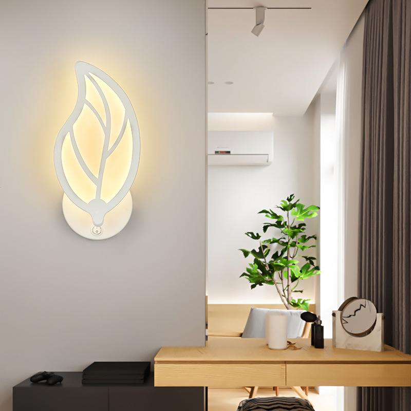 Изображение товара: Современный простой креативный персонализированный светодиодный настенный светильник, лампа для гостиной, коридора, фоновая настенная лампа, прикроватная лампа в скандинавском стиле для спальни