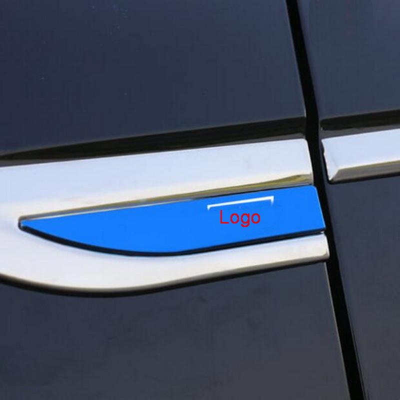 Изображение товара: Tonlinker внешний вид передней двери сбоку лист крышки наклейки для Volkswagen Passat B9 2019 стайлинга автомобилей 4 шт. ABS хромированная крышка наклейки