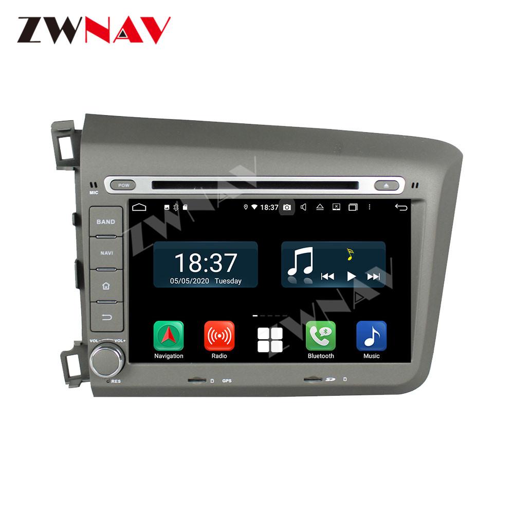Изображение товара: 128G Carplay Android 10 экран плеер для Honda Civic 2012 2013 2014 2015 GPS навигация Авто аудио радио музыка стерео головное устройство