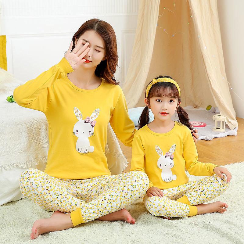 Изображение товара: Комплект пижамный, хлопковый, для родителей и детей, зимний