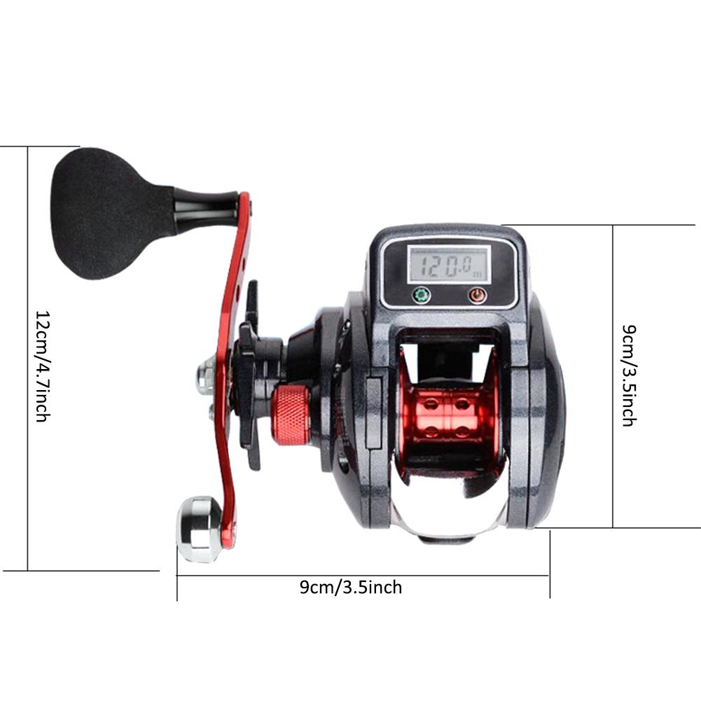 Изображение товара: Рыболовная катушка Низкопрофильная левая/правая леска 6,3: 1 13 + 1 шарикоподшипник снасть Рыболовная Снасть с цифровым дисплеем Рыболовная катушка
