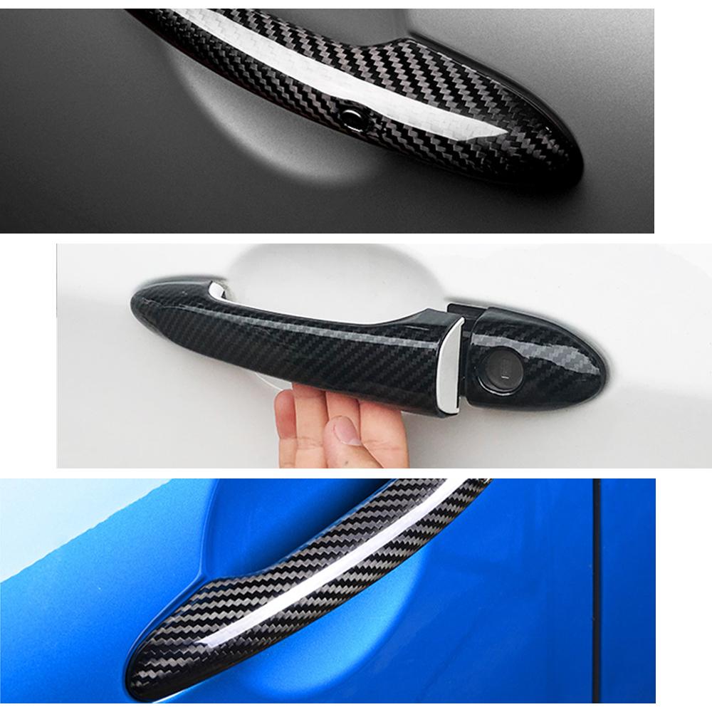 Изображение товара: Автомобильная ручка из углеродного волокна или хромированные дверные ручки, защитный чехол для Toyota Ноя Вокси R60 R70 2001 ~ 2013, автомобильные аксессуары 2002