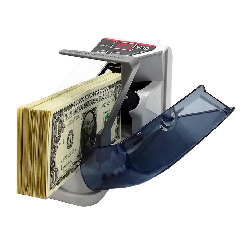 Изображение товара: Портативный мини-счетчик банкнот со светодиодным дисплеем и аккумулятором