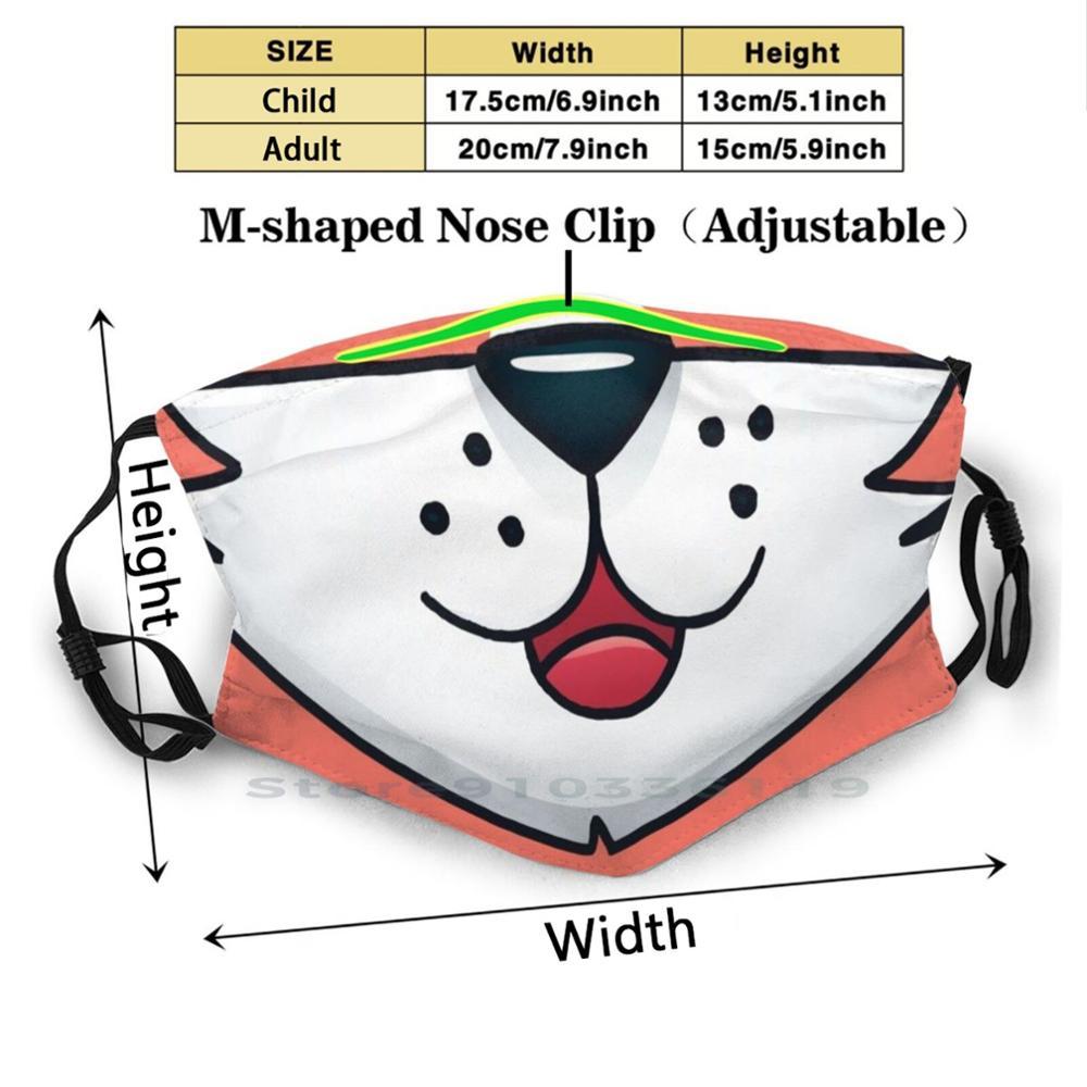 Изображение товара: Многоразовая стирающаяся смешная маска для лица с фильтром для взрослых и детей