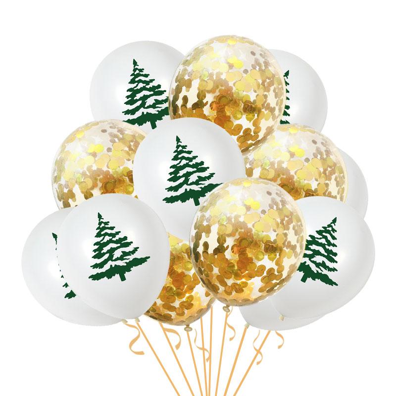 Изображение товара: 15Pcs Santa Claus Elk Christmas Tree Confetti Latex Balloons Merry Christmas Birthday Party Decoration Kid Gifts Air Globos