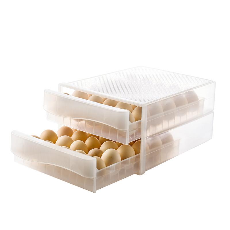 Изображение товара: Бытовой ящик для яиц ящик для холодильника пластиковый прозрачный лоток для яиц