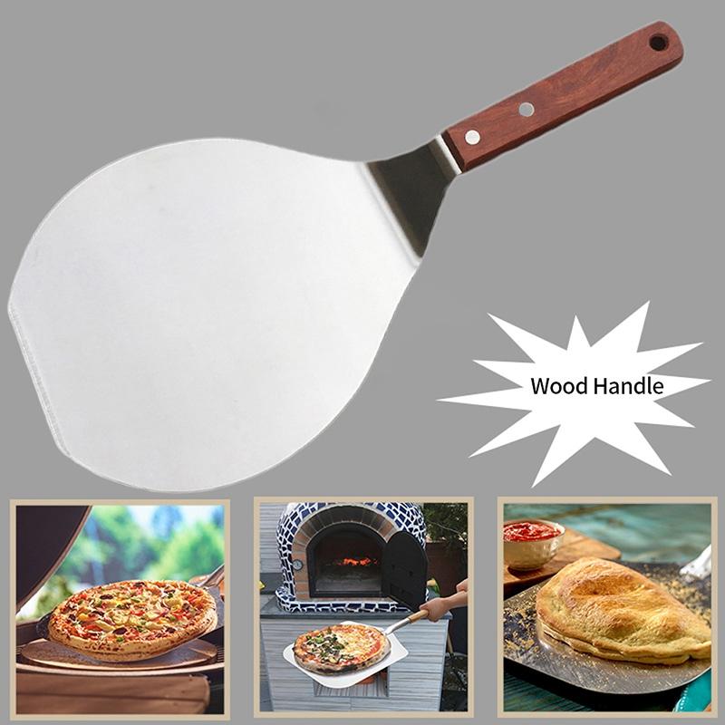 Изображение товара: Антипригарный кондитерский кухонный подъемник из нержавеющей стали, Круглый лопатка для пиццы, лопатка для выпечки