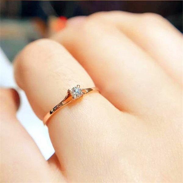 Изображение товара: Женское кольцо с бриллиантами и бабочкой, из серебра 14 к