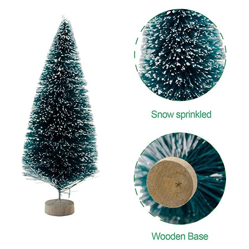Изображение товара: Искусственные миниатюрные рождественские елки AT69 -56 шт., из рождественские мини-елки сизаля, матовые, ёлочки, ёлочки для рукоделия дома