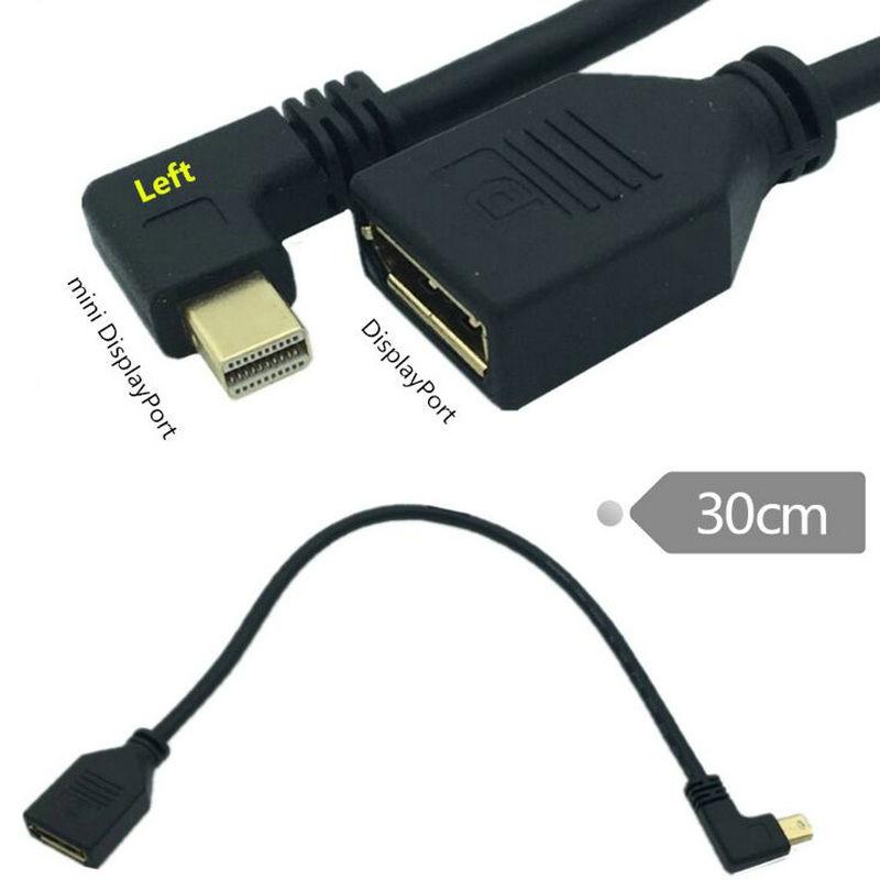 Изображение товара: Mini DP to DP Cable 4K Mini Displayport  angled to DisplayPort Cable Adapter for Macbook Pro Air Computer TV DP to Mini DP Cable