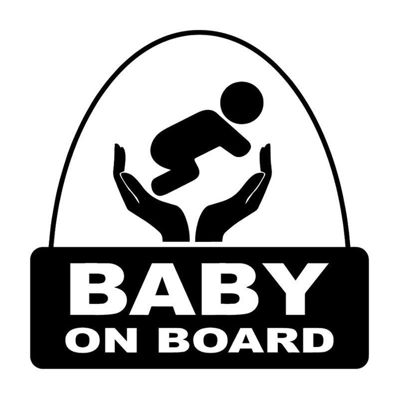 Изображение товара: Автомобильный Стайлинг, Виниловая наклейка на доску для малышей, милый дизайн, водонепроницаемая автомобильная наклейка и наклейка